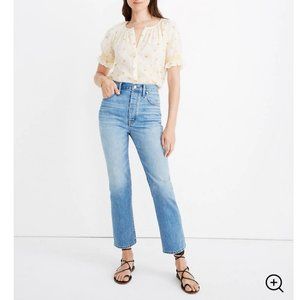 NWT Madewell Rigid Slim Demi-Boot Jeans